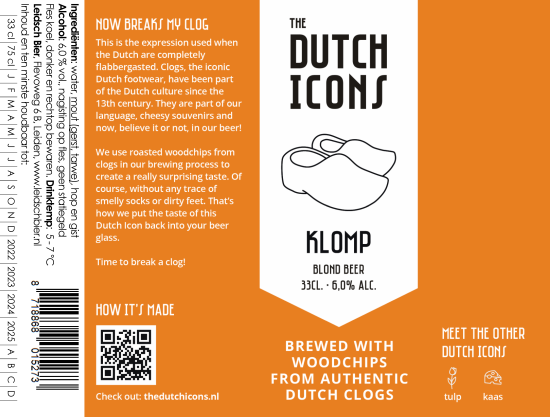 Dutch Icons Klomp, etiket 2021